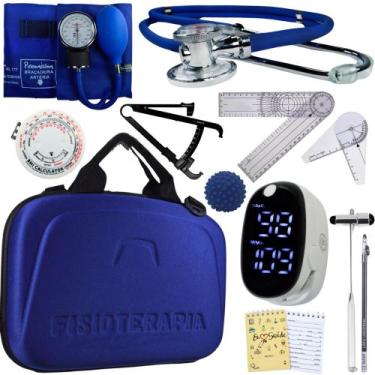 Imagem de Kit Fisioterapia Maleta Goniometro Martelo Buck Completo - Love Saude,