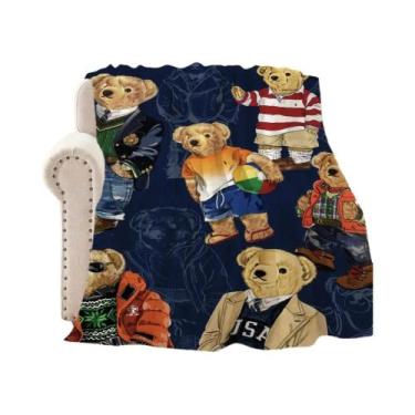 Imagem de Cobertor De Pelúcia B-Bears Fofo, Tapete Quente Para Sofá, Ideal Para 