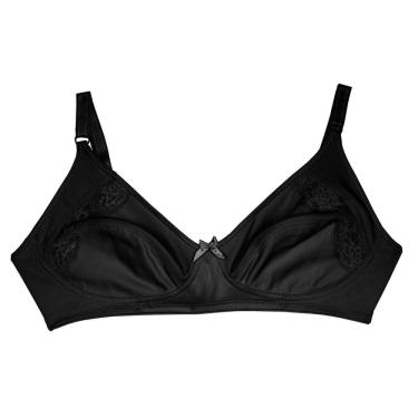 Imagem de Sutiã delrio em cetinete sem bojo sem aro com renda 40686