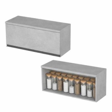 Imagem de Armário Suspenso Cozinha 80cm 1 Porta Multiuso Compacto - Móveis prima