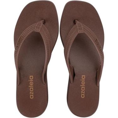 Imagem de Tamanco De Dedo Plataforma Azaleia Layla Feminino, Marrom, 35