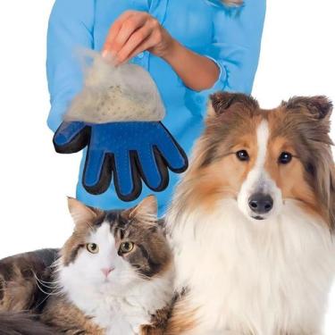 Imagem de Luva Removedora de Pelos Pet Reutilizável para Cães e Gatos Fácil Limp