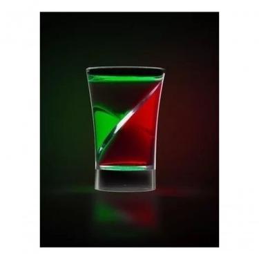 Imagem de Kit 6 Copos de Shot Kit Copo Dose Dupla para Bebidas e Tequila em Plástico Ideal para Festas Transparente