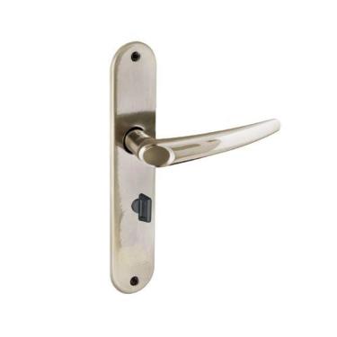 Imagem de Fechadura Mecânica de Embutir WC Joy F-2600-46 para Banheiro com Instalação em Porta de Madeira Preto