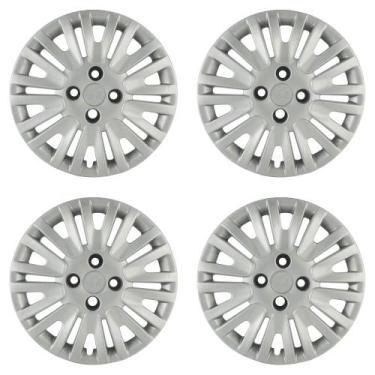 Imagem de Calota Aro 14 Cor Prata Modelo Gol Power G5 09/10 Jogo c/ 4 Calotas Gr