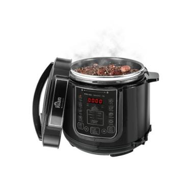 Imagem de Panela de Pressão Elétrica Kian 6L Preta PPE102 127V, 110V
