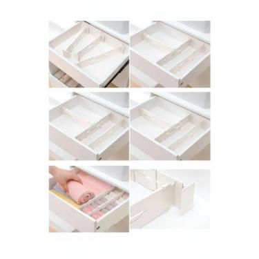 Imagem de Divisória Gaveta Ajustável Branca 4 Unidades - Organização P - Congrat