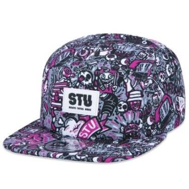 Imagem de Boné Camper Strapback Stu Skate Total Urbe Aba Reta Aba Reta Strapback New Era Masculin...
