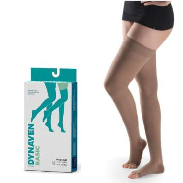 Imagem de Meia Sigvaris 7/8 Dynaven Basic 972 20-30 mmHg Bege, M2