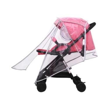 Imagem de Capa De Chuva Transparente Impermeável Para Carrinho De Bebê, Protetor