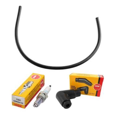 Imagem de Kit Vela Ignição, Cachimbo e Cabo Biz 110i, Biz 100 13 a 15 - MHX