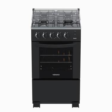 Imagem de Fogao a Gas 4 Bocas Venax Gaudi GIII Preto, Bivolt