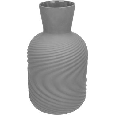 Imagem de VASO DECORATIVO ENFEITE PLANTA APARADOR GARRAFA VIDRO 30x14x14cm PRETO