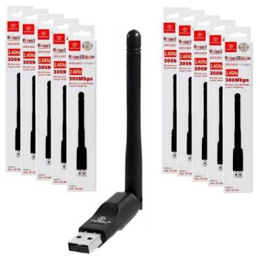 Imagem de 10 Adaptadores Wireless Wifi Sem Fio 2.4 USB Atacado Revenda - KAPBOM