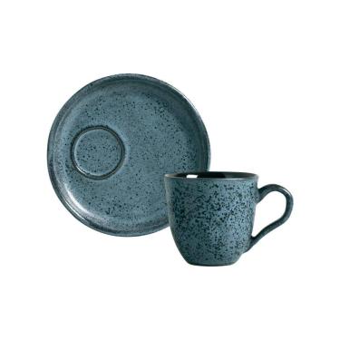 Imagem de Conjunto com 6 Xícaras De Café Orgânico 70ml com 6 Pires Descentralizado Night Sky