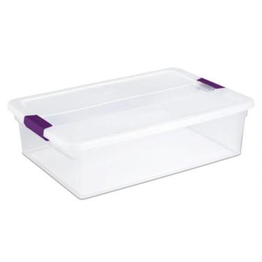 Imagem de Caixa Organizadora Sterilite ClearView Empilhável 30 L
