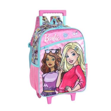Imagem de Mochila de Rodinhas Infantil Barbie Up4you Pequena, Rosa, Único
