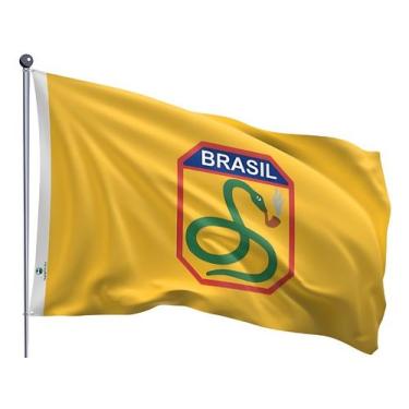 Imagem de Bandeira FEB - Força Expedicionária Brasileira Dupla Face Estampada Ta