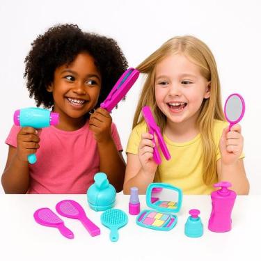 Imagem de Kit Beleza Brinquedo Infantil menina modelo maquiagem de criança - Taf