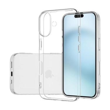 Imagem de Capa Capinha Silicone TPU Transparente Para Iphone 16 Plus - NoBrand