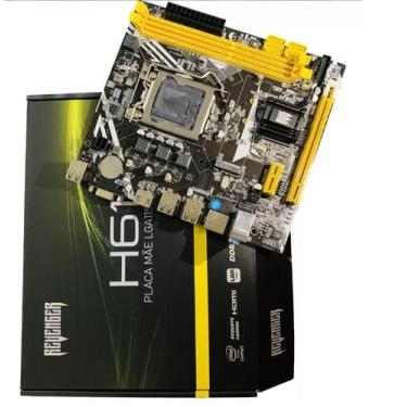 Imagem de Placa Mãe H61 Socket Lga 1155 Com M.2 Nvme Lan Giga I3 I5 I7 - Revenge