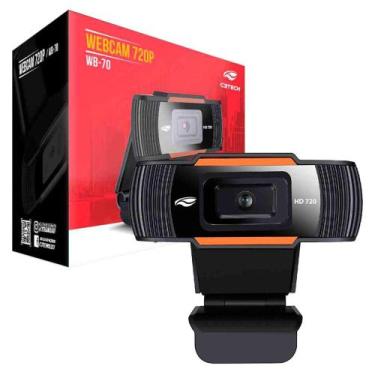 Imagem de WebCam C3Tech WB-70BK, Resolução HD 720p, USB 2.0, Microfone