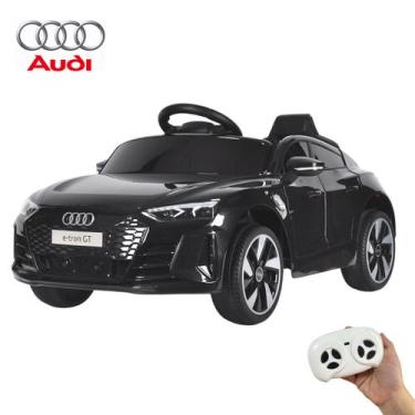 Imagem de Carrinho Elétrico Mini Audi E-tron Gt 6v Infantil Preto Bw273 Importwa