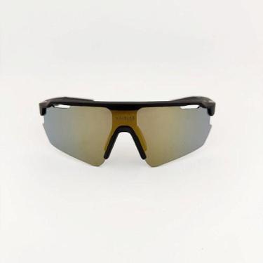 Imagem de Flash preto com dourado espelhado + case esportiva - VistaLab