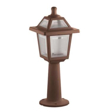 Imagem de Kit 2 Luminárias de Chão Balizador Poste Jardim Colonial Prt 385 - Cli