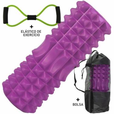 Imagem de Rolo De Liberação Miofascial Massageador Yoga Roxo CBRN15702 - Commerc