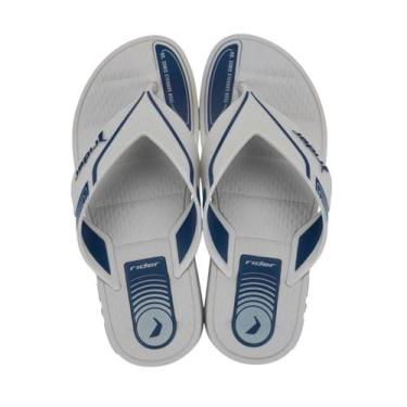 Imagem de Chinelo De Dedo Masculino Rider Sprint 12015, Cinza, Cinza, Azul, 37/3