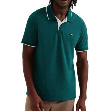 Imagem de Camisa Polo Masculina Hering MC Piquet Regular Verde - 036H8, M, Verde