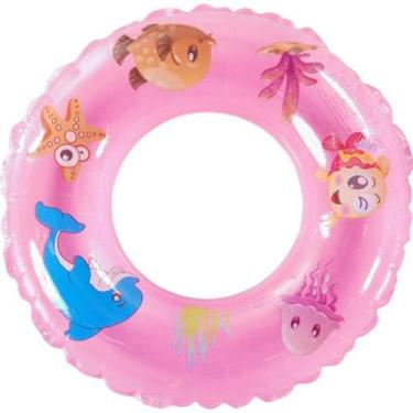 Imagem de Boia Redonda Fundo do Mar Infantil 60cm - Bene Casa, Rosa