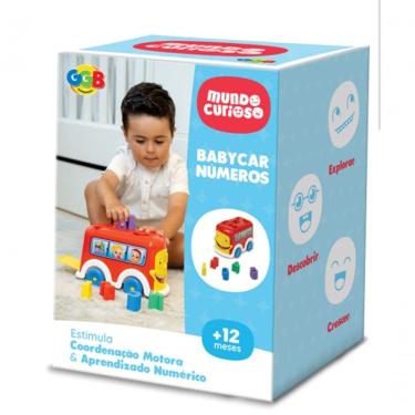 Imagem de Brinquedo Educativo Babycar Números Aprendizado Divertido para Crianças +12 Meses GGB Plast