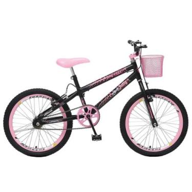Imagem de Bicicleta Infantil Jully Aro 20 Com Cesta Preto Fosca Colli - Colli Bi