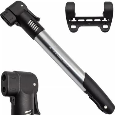 Imagem de Bomba De Ar Yamada Cor Prateado Bike Bicicleta MTB Mountain Bike Bico 