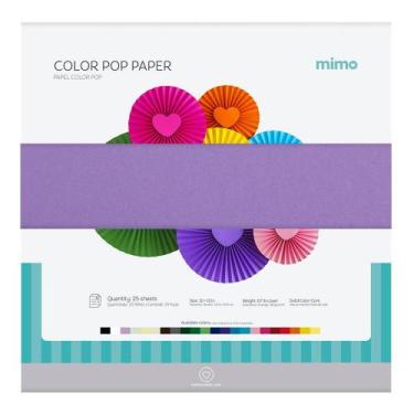 Imagem de Papel Color Pop Roxo Mirtilo Mimo - 30,5 x 30,5 cm - 180 gr - 25 unds