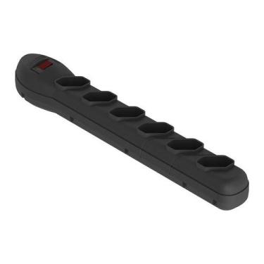 Imagem de Filtro De Linha 6 Tom 2P+T 1,20M Preto Qualitronix