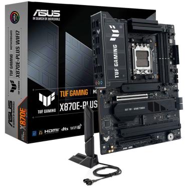 Imagem de Placa Mãe Asus TUF Gaming X870E-PLUS Wi-Fi 7 com Socket AM5 DDR5 Preto Pcie 5.0 4X M.2