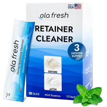 Imagem de Limpeza para Aparelhos Ola Fresh Essência de Menta 12 Sachês