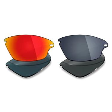 Imagem de Mryok 2 pares de lentes polarizadas de substituição para óculos de sol Oakley Fast Jacket – Opções