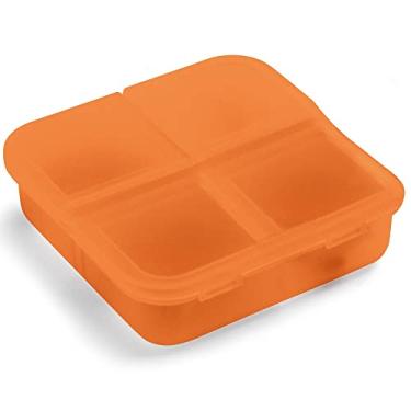 Imagem de Porta Comprimidos com 4 Divisórias TopGet (Laranja)