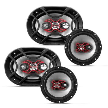 Imagem de Alto Falante Kit Fácil Bravox 6x9 Pol + 6 Pol 240w rms Linha X