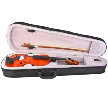 Imagem de 01 Kit de violinos iniciantes, 1/2 violino ergonomicamente projetado com capa leve para crianças para iniciantes (padrão)