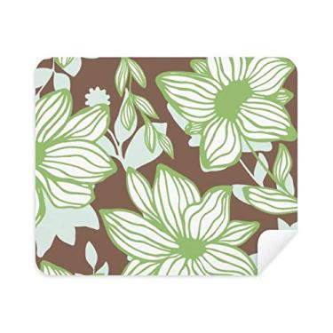 Imagem de Pano de limpeza de tinta de flor marrom verde limpador de tela 2 peças tecido de camurça