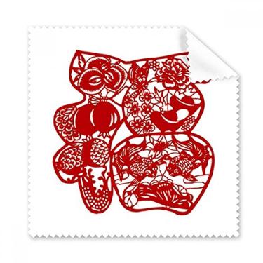 Imagem de Blessing Pano de Limpeza de Peixe Flor Corte de Papel 5 peças