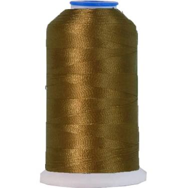 Imagem de Threadart Linha de bordado de máquina de poliéster da The Spool - 1000 m - 40 wt - Centenas de opções de cores - Med Tan - No. 408