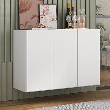 Imagem de Aparador Buffet 3 Portas Suspenso Veneza Multimóveis Mp1008 Branco