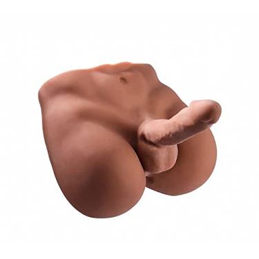 Imagem de Masturbador Homem Meio Corpo CyberSkin Pênis Vértebra 17cm