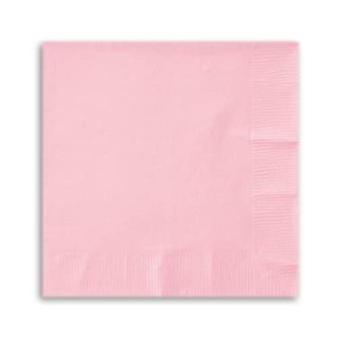 Imagem de Creative Converting 500 guardanapos de papel para bebidas com toque de cor, 3 camadas, rosa clássico